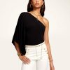 Clothing Ramy Brook | Ramy Brook Louise One Shoulder Top Shop All Black