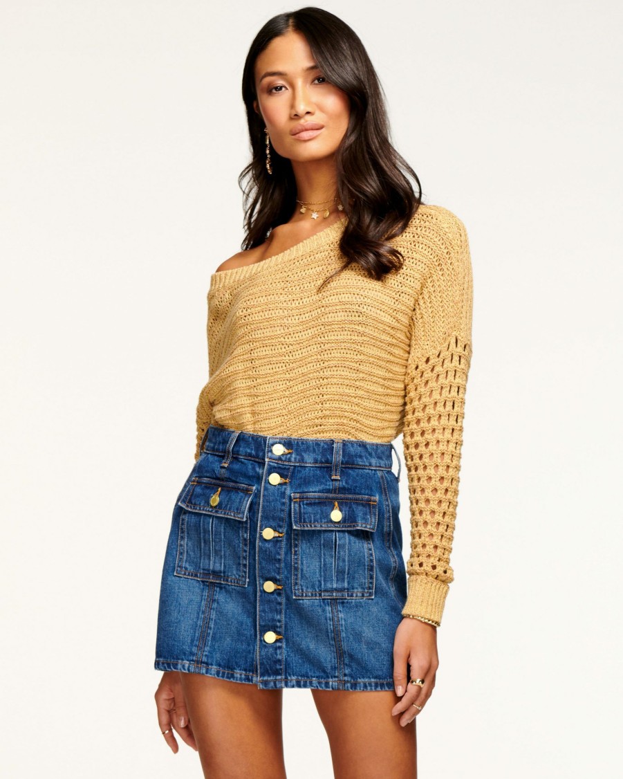 Clothing Ramy Brook | Ramy Brook Kendall Denim Mini Skirt All New Arrivals Medium Wash