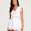 Dresses Ramy Brook | Ramy Brook All New Arrivals Lola Ruffle Mini Dress Ivory