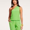 Dresses Ramy Brook | Ramy Brook Lulu One Shoulder Jumpsuit All New Arrivals Capri Green