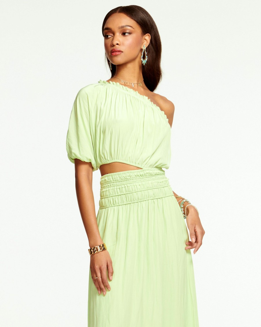 Dresses Ramy Brook | Ramy Brook Dina Smocked Midi Cutout Dress Julep