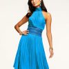 Dresses Ramy Brook | Ramy Brook All New Arrivals Monique Halter Midi Dress Lagoon