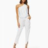 Clothing Ramy Brook | Ramy Brook Satin Pocket Allyn Paper Bag Waist Pant Shop All Ivory