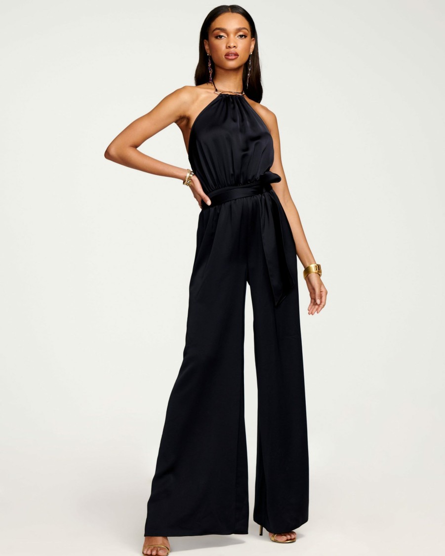 Dresses Ramy Brook | Ramy Brook Pluto Wide Leg Jumpsuit All New Arrivals Black