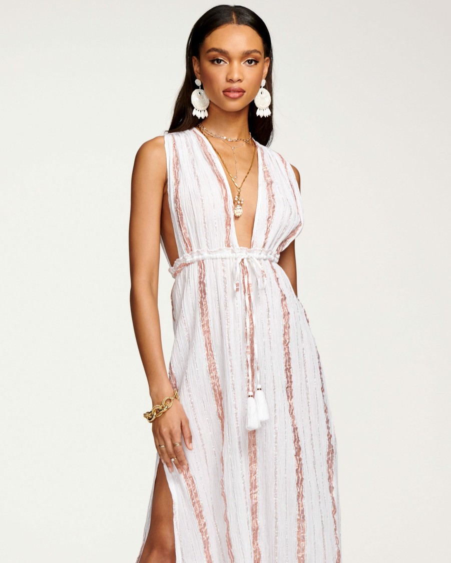 Swim Ramy Brook | Ramy Brook All New Arrivals Rowan Coverup Maxi Dress White