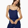 Dresses Ramy Brook | Ramy Brook Ivy Sleeveless Jumpsuit Spring Navy