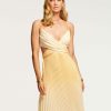 Clothing Ramy Brook | Ramy Brook Beckett Cutout Midi Dress Sale Daffodil