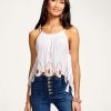 Clothing Ramy Brook | Ramy Brook All New Arrivals Lilyanne Cropped Tank Top Ivory