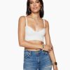 Clothing Ramy Brook | Ramy Brook Meg Crop Tank Top Ivory