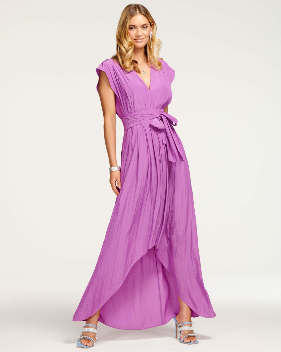 Clothing Ramy Brook | Ramy Brook Rebecca Short Sleeve Maxi Dress Sale Petunia