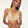 Swim Ramy Brook | Ramy Brook Fiji Triangle Bikini Top Swim Gold