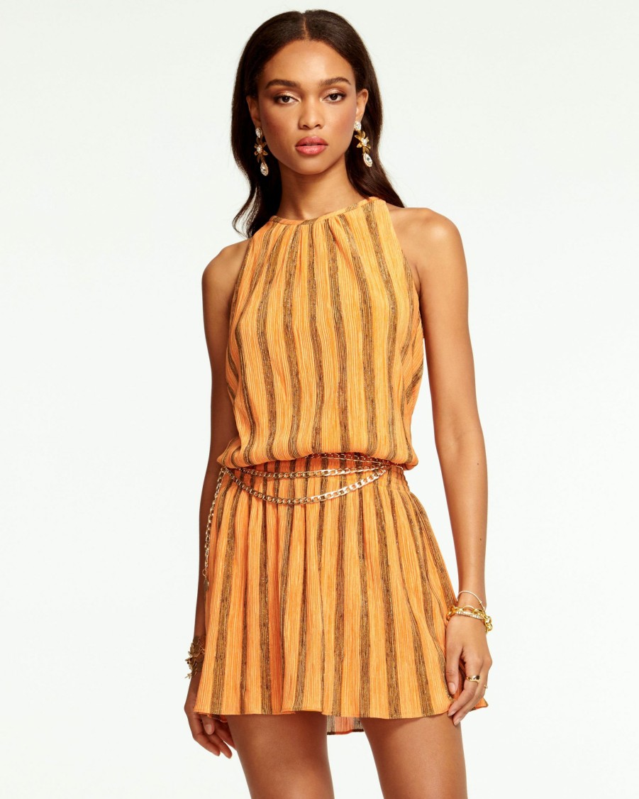 Clothing Ramy Brook | Ramy Brook Knit Paris Sleeveless Mini Dress Zinnia