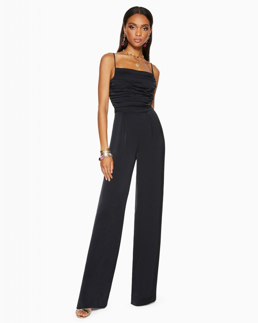 Dresses Ramy Brook | Ramy Brook Ezra Wide Leg Jumpsuit Black