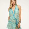 Swim Ramy Brook | Ramy Brook Printed Donica Coverup Mini Dress Splash