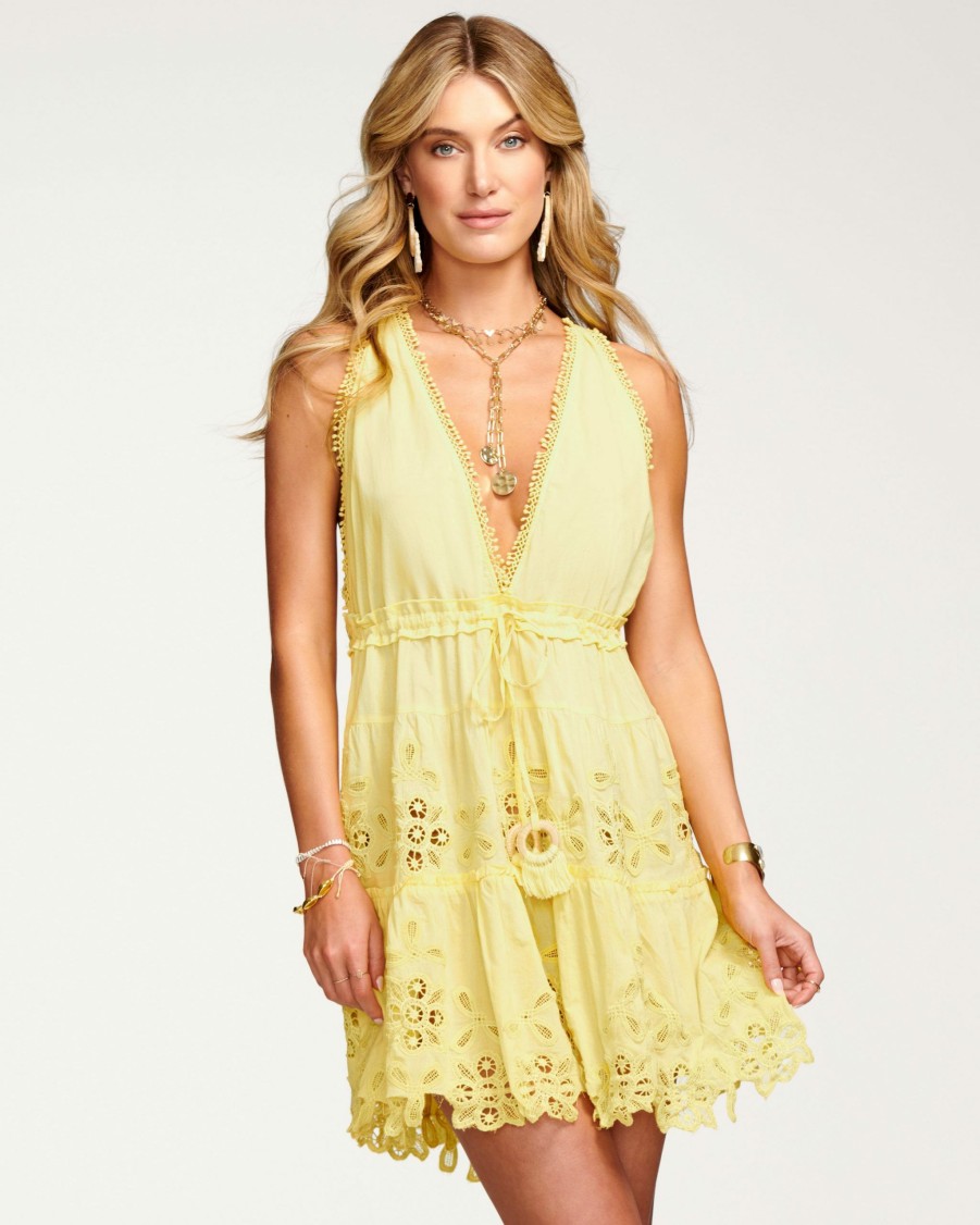 Swim Ramy Brook | Ramy Brook Vilma Coverup Mini Dress Pineapple