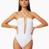 Swim Ramy Brook | Ramy Brook Shop All Marta Strapless One Piece Swimsuit White