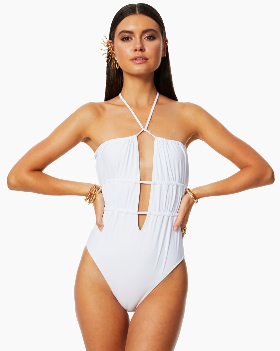 Swim Ramy Brook | Ramy Brook Shop All Marta Strapless One Piece Swimsuit White