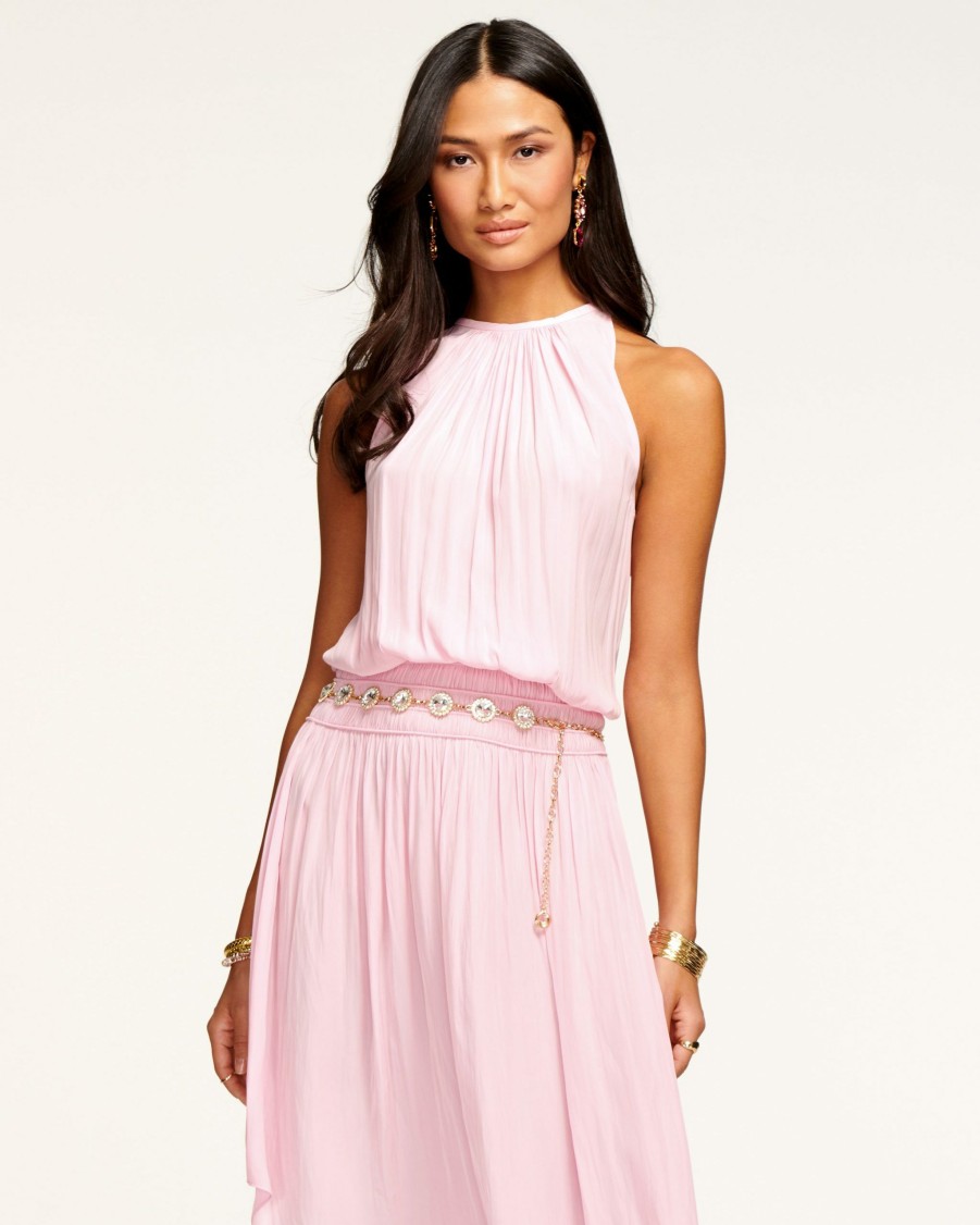 Dresses Ramy Brook | Ramy Brook Audrey Smocked Midi Dress All New Arrivals Opal Pink