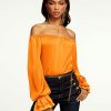 Dresses Ramy Brook | Ramy Brook All New Arrivals Murphy Off-The-Shoulder Top Zinnia