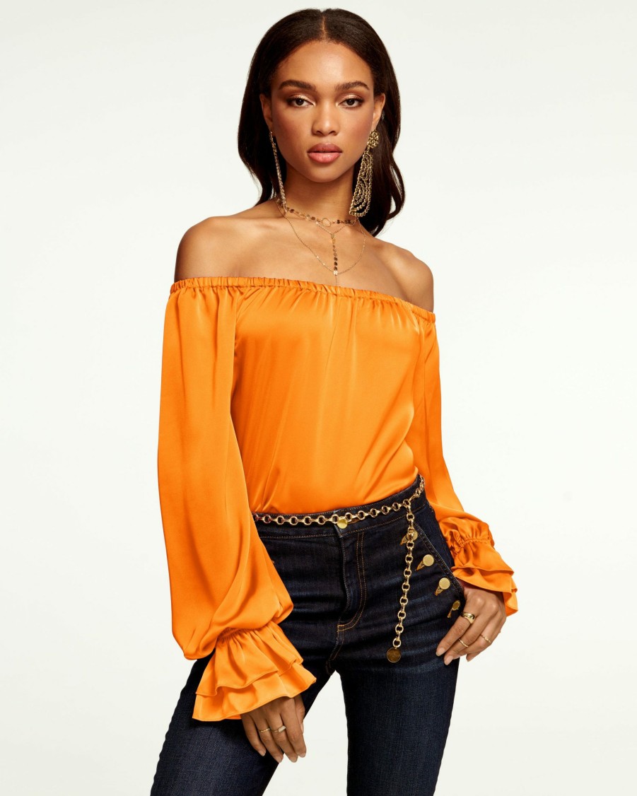 Dresses Ramy Brook | Ramy Brook All New Arrivals Murphy Off-The-Shoulder Top Zinnia