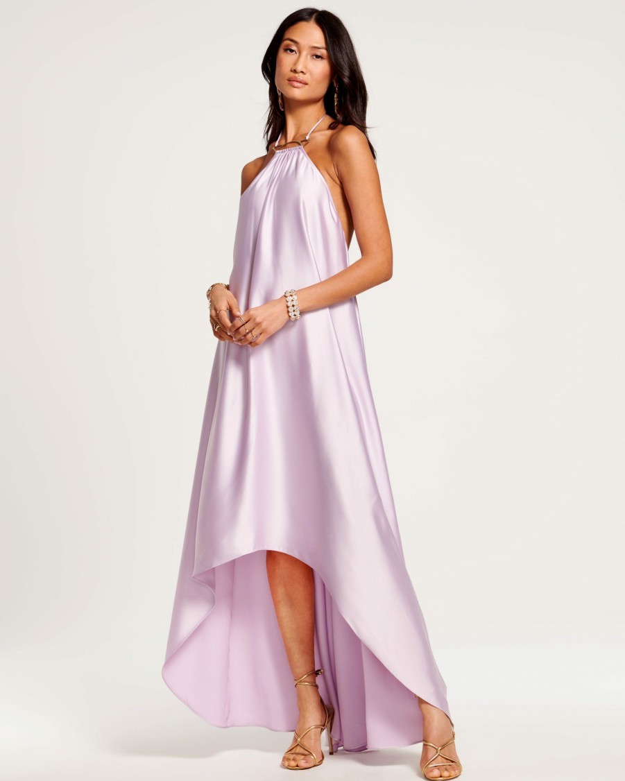 Dresses Ramy Brook | Ramy Brook All New Arrivals Jupiter Halter Maxi Dress Pale Lavender