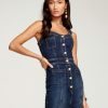 Dresses Ramy Brook | Ramy Brook All New Arrivals Monica Denim Midi Dress Medium Wash