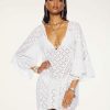 Swim Ramy Brook | Ramy Brook Ariella Coverup Mini Dress Swim White