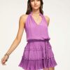 Dresses Ramy Brook | Ramy Brook Shop All Aaron Tiered Mini Dress Petunia