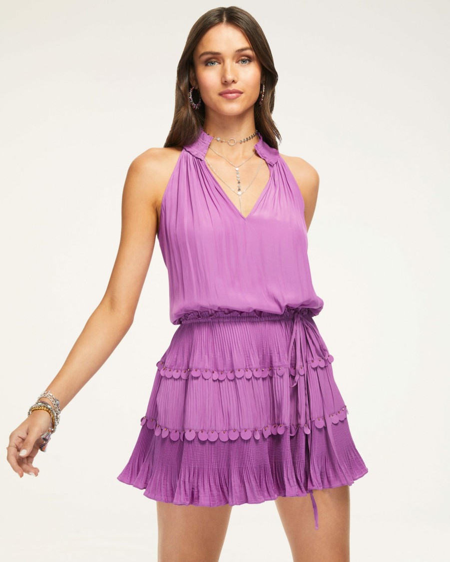 Dresses Ramy Brook | Ramy Brook Shop All Aaron Tiered Mini Dress Petunia