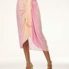 Swim Ramy Brook | Ramy Brook Shop All Ombre Silena Sarong Midi Skirt Pink