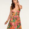 Dresses Ramy Brook | Ramy Brook Printed Tulum Cutout Maxi Dress Wild Pink