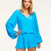 Dresses Ramy Brook | Ramy Brook All New Arrivals Kurt Tiered Mini Dress Lagoon