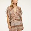 Swim Ramy Brook | Ramy Brook Swim Printed Tinos Coverup Mini Dress Python Print