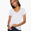 Clothing Ramy Brook | Ramy Brook Shop All Dani Scoop Neck Tee Ivory