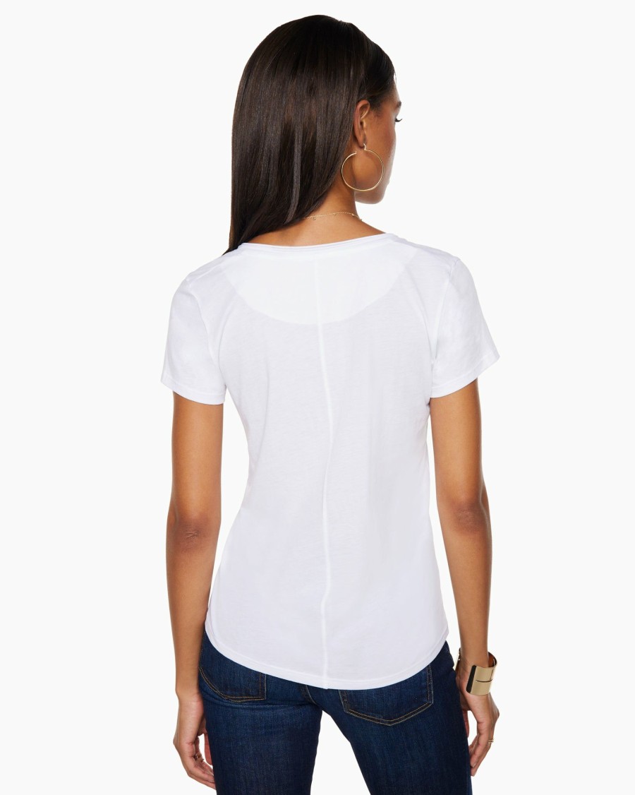 Clothing Ramy Brook | Ramy Brook Shop All Dani Scoop Neck Tee Ivory