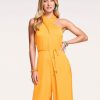 Dresses Ramy Brook | Ramy Brook Wesley Halter Jumpsuit All New Arrivals Radiant Yellow