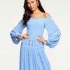 Clothing Ramy Brook | Ramy Brook Sale Anita Off-The-Shoulder Maxi Dress Ocean