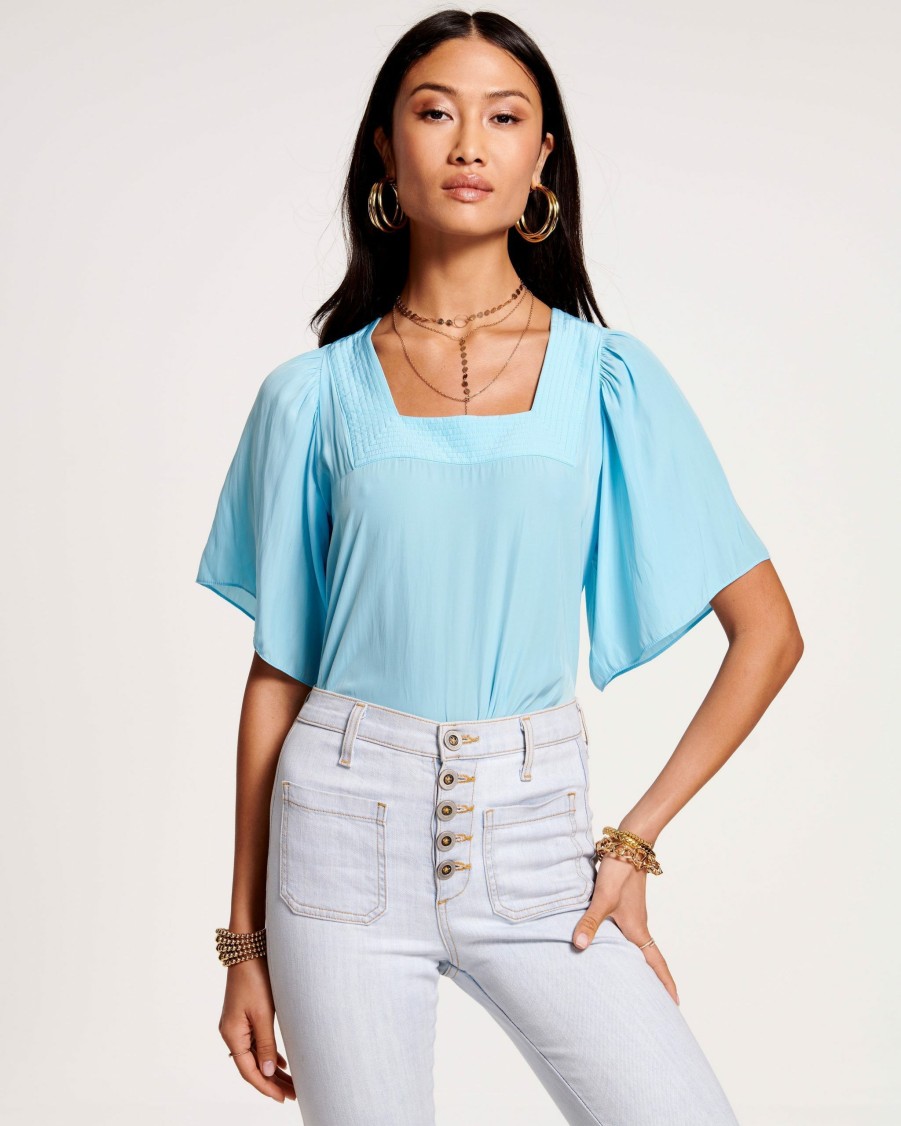 Clothing Ramy Brook | Ramy Brook All New Arrivals Exclusive Kit Top Sky