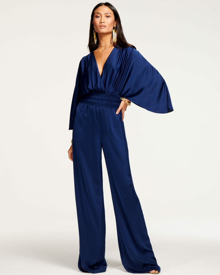 Dresses Ramy Brook | Ramy Brook Cheri Wide Leg Jumpsuit Shop All Spring Navy