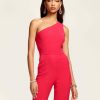 Dresses Ramy Brook | Ramy Brook Gabriela One Shoulder Jumpsuit Riviera Pink