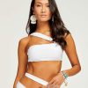 Swim Ramy Brook | Ramy Brook Darren One-Shoulder Bikini Top Shop All White