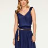 Dresses Ramy Brook | Ramy Brook Chloe Tiered Midi Dress All New Arrivals Spring Navy