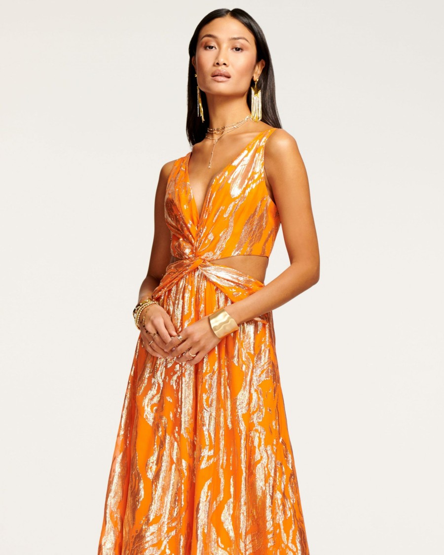 Dresses Ramy Brook | Ramy Brook Irene Cutout Maxi Dress Zinnia