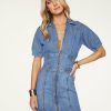 Dresses Ramy Brook | Ramy Brook Lily Denim Mini Dress All New Arrivals Light Wash