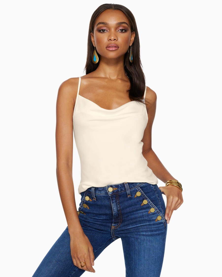 Dresses Ramy Brook | Ramy Brook Shop All Abigail Cowl Neck Tank Top Bone