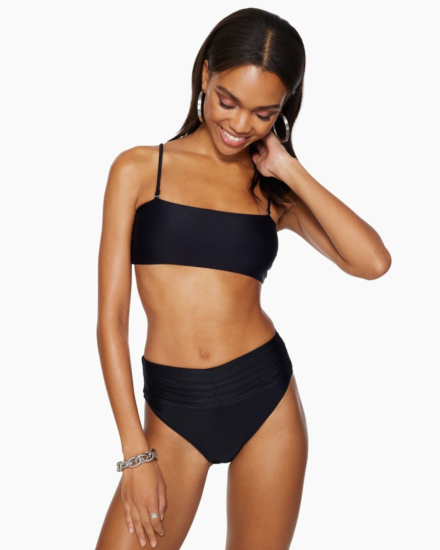 Swim Ramy Brook | Ramy Brook Shop All Venice Bandeau Bikini Top Black