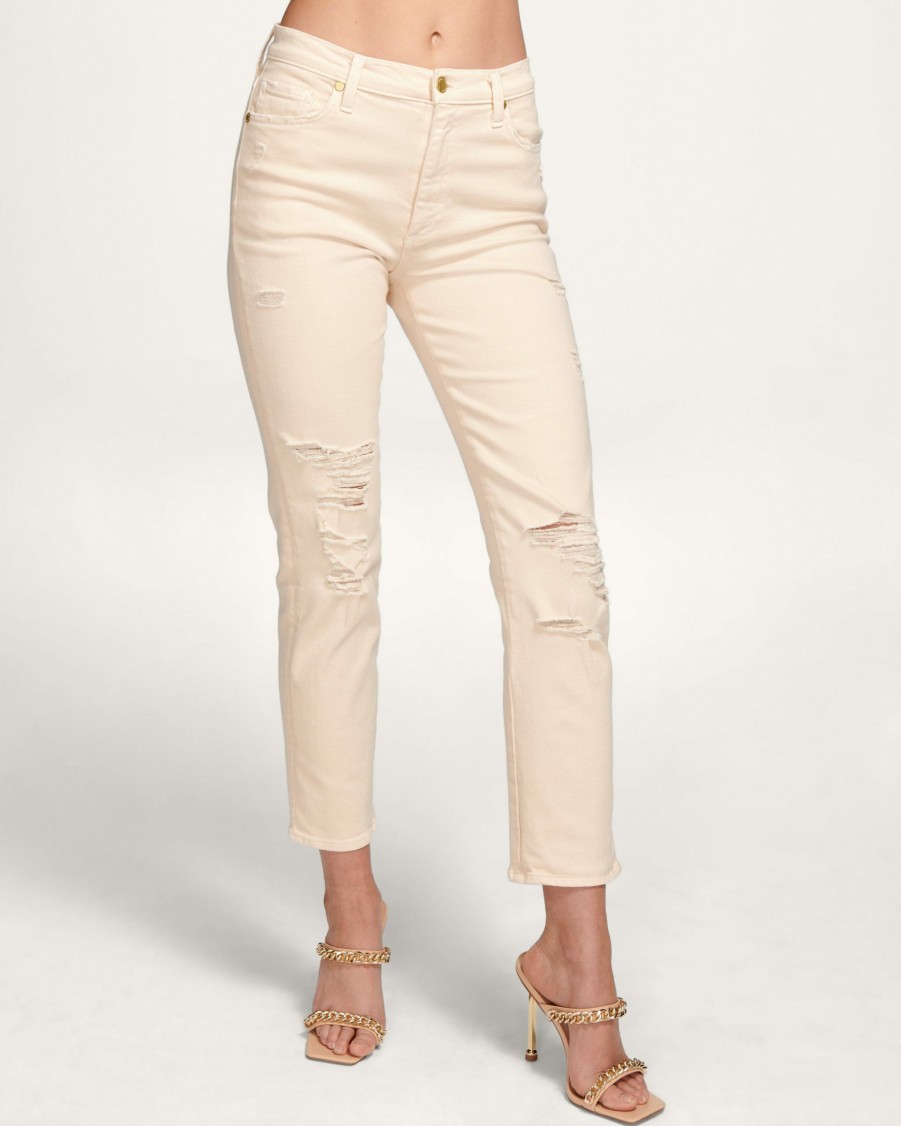 Clothing Ramy Brook | Ramy Brook All New Arrivals Adriana High-Waisted Ripped Jean Linen