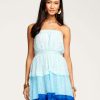 Dresses Ramy Brook | Ramy Brook Keeley Tiered Midi Dress Ombre Sky