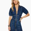 Dresses Ramy Brook | Ramy Brook Lily Denim Mini Dress Medium Wash