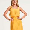 Dresses Ramy Brook | Ramy Brook Mackenzy Tiered Midi Dress All New Arrivals Radiant Yellow